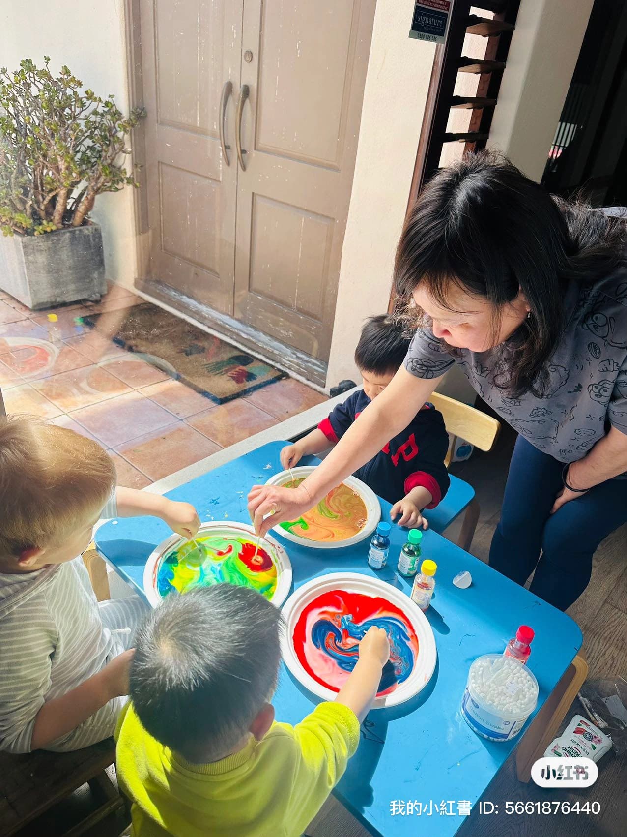 Registered teacher nanny reading with a child